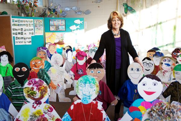 Anthea Simcock CEO of Child Matters with Buddies on Buddy Day 18 November 2011 in Hamilton